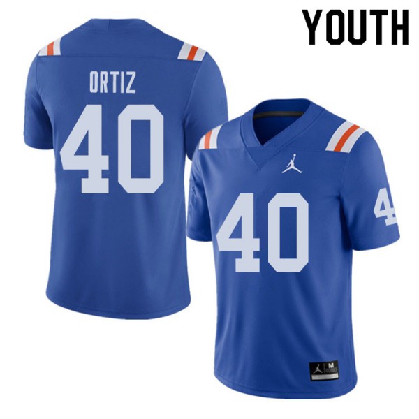 Jordan Brand Youth #40 Marco Ortiz Florida Gators Throwback Alternate College Football Jersey